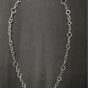 New Annie Costello Brown silver “Kraft chain necklace.”